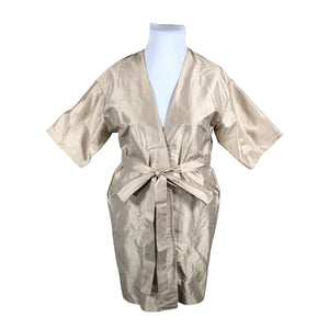 Unisex Handmade - Schiffon dress, size 42 - Beige (2)