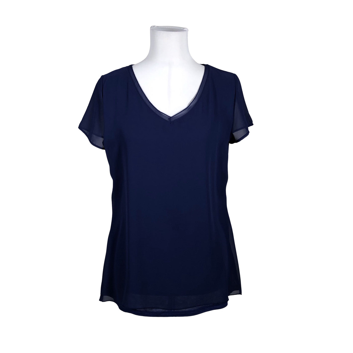 Unisex s.Oliver - Short-sleeved blouse, size 38 - Blue (1)