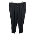Unisex Zizzi - Schiffon trousers, size 54 - Black ()