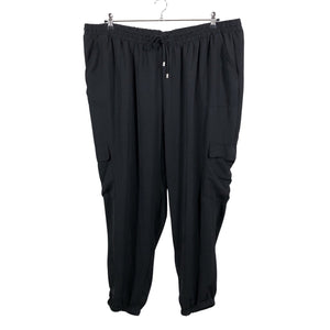 Unisex Zizzi - Schiffon trousers, size 54 - Black (1)