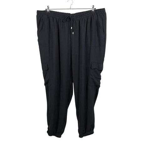 Unisex Zizzi - Schiffon trousers, size 54 - Black ()