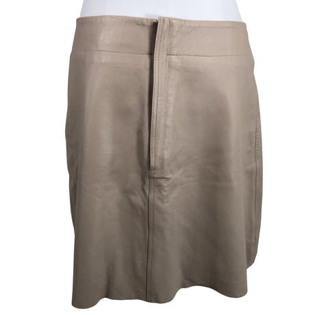 Unisex Marimekko - Leather skirt, size 40 - Beige (2)