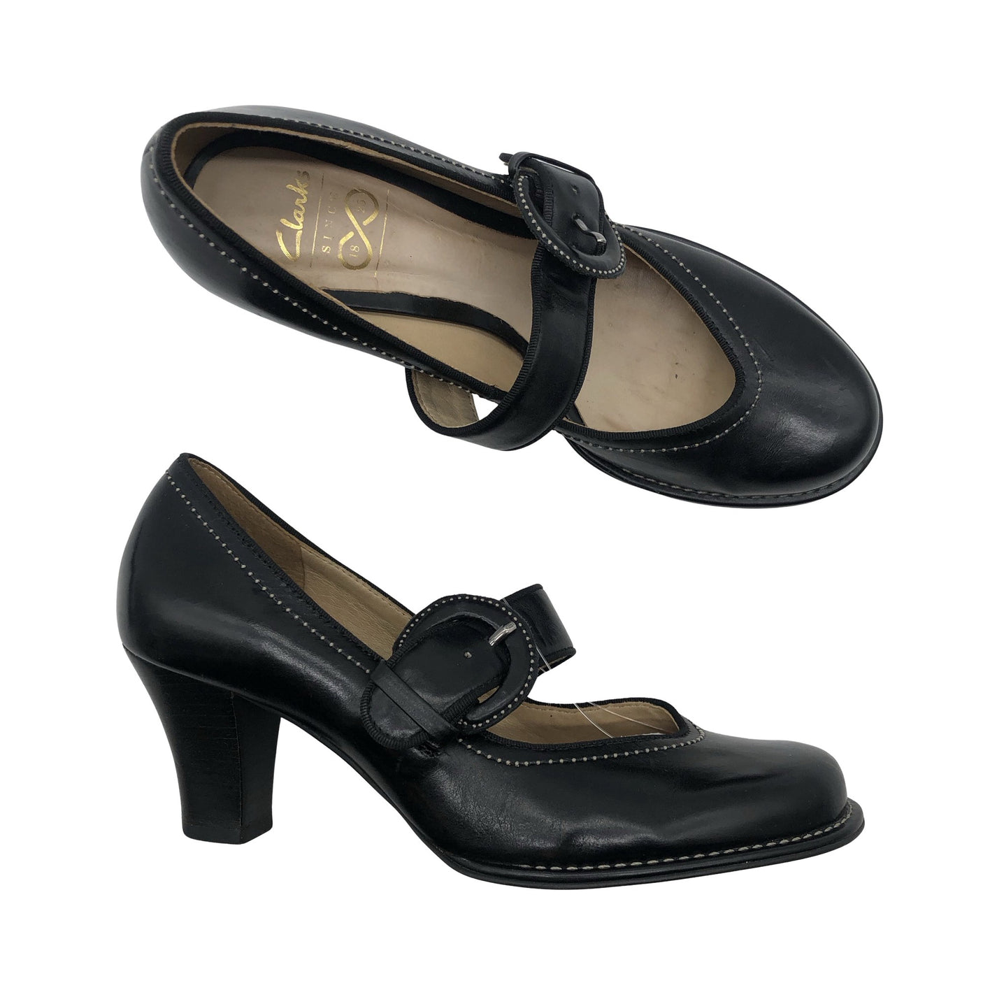 Unisex Clarks - High heels, size 37 - Black (2)