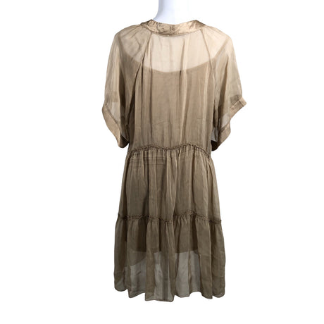 Unisex Bohemiana - Schiffon dress, size One size - Beige (2)