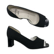 Unisex Jenny by Ara - Open toe high heel shoes, size 37 - Black ()
