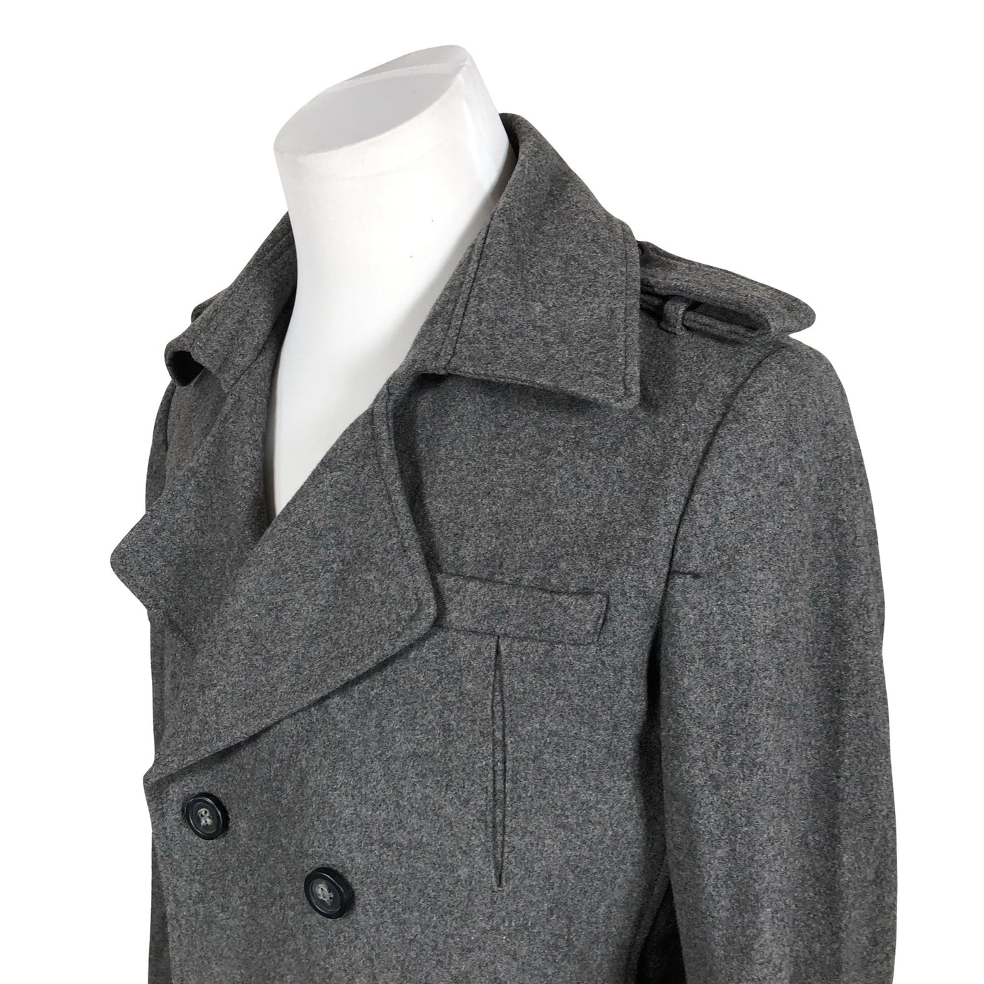 Unisex Giorgio - Wool coat, size L - Gray (4)