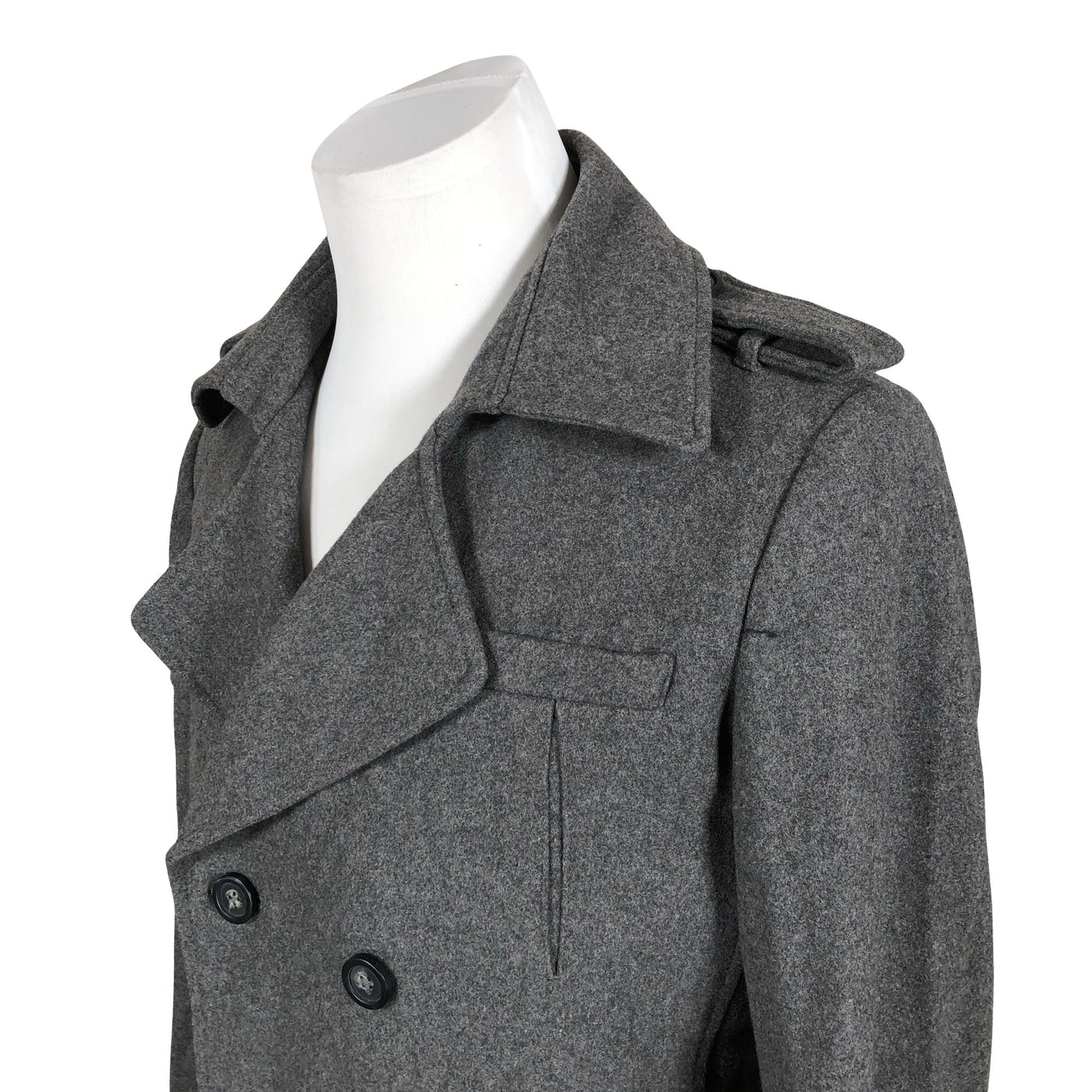 Unisex Giorgio - Wool coat, size L - Gray (3)