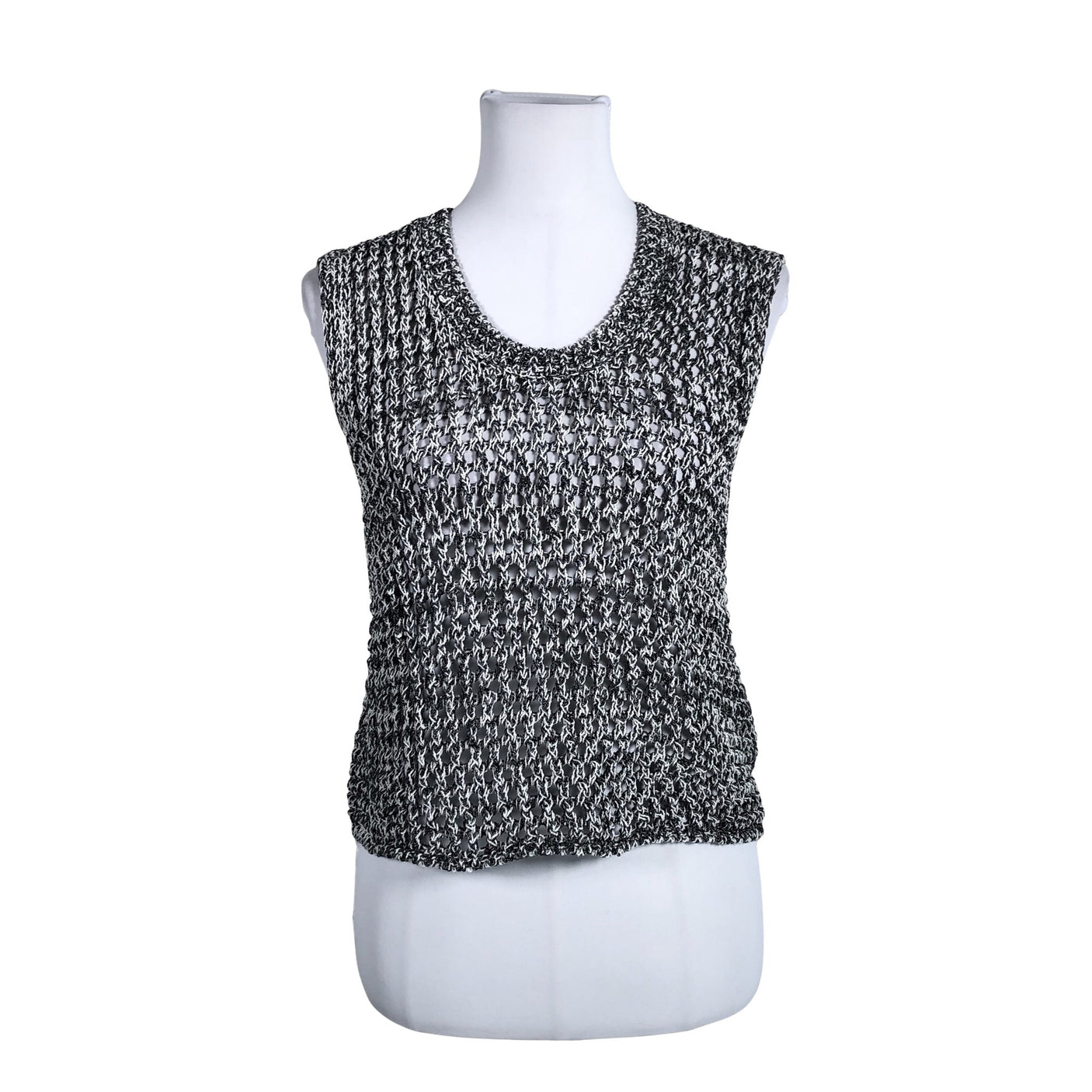 Unisex Massimo Dutti - Knit vest, size 36 - Gray (1)