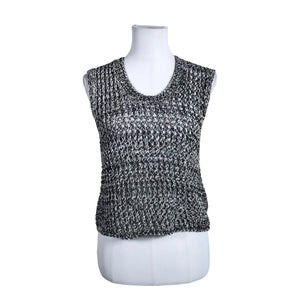 Unisex Massimo Dutti - Knit vest, size 36 - Gray (1)