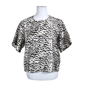 Unisex MSCH Copenhagen - Short-sleeved blouse, size 34 - Beige (1)