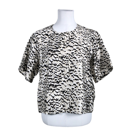 Unisex MSCH Copenhagen - Short-sleeved blouse, size 34 - Beige ()