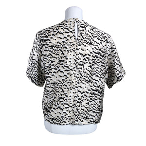 Unisex MSCH Copenhagen - Short-sleeved blouse, size 34 - Beige (2)