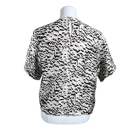 Unisex MSCH Copenhagen - Short-sleeved blouse, size 34 - Beige (2)