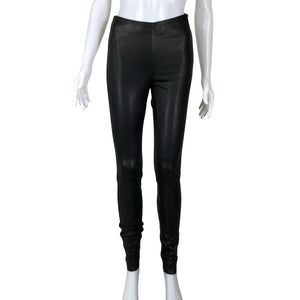 Unisex Y.A.S - Leather pants, size 34 - Black (1)