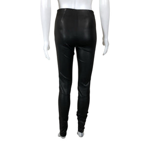 Unisex Y.A.S - Leather pants, size 34 - Black (3)
