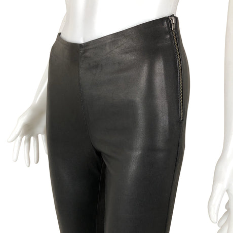 Unisex Y.A.S - Leather pants, size 34 - Black (2)