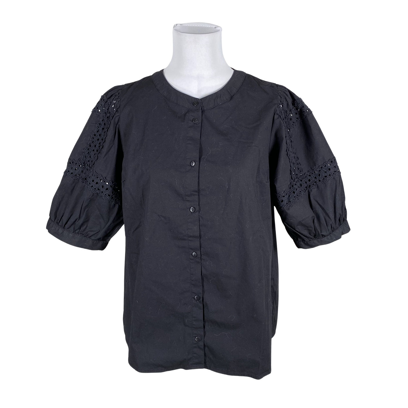 Unisex MSCH Copenhagen - Short-sleeved blouse, size 38 - Black (1)