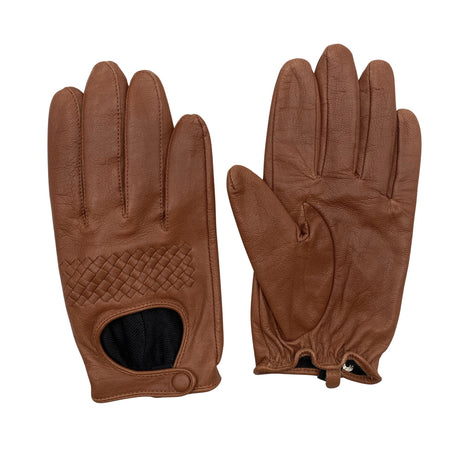 Unisex Global - Leather gloves, size Ei kokoa - Brown ()