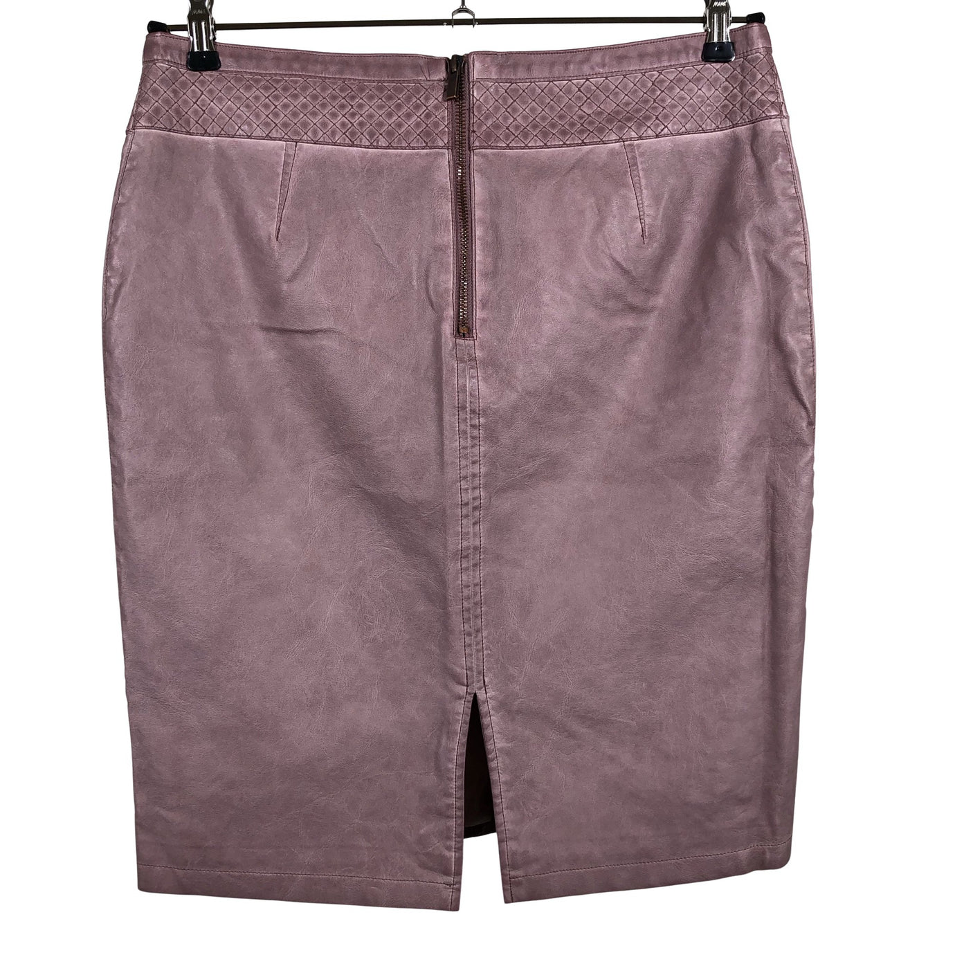 Unisex Sandwich - Leather skirt, size 40 - Light pink (2)