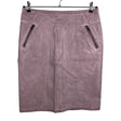 Unisex Sandwich - Leather skirt, size 40 - Light pink ()