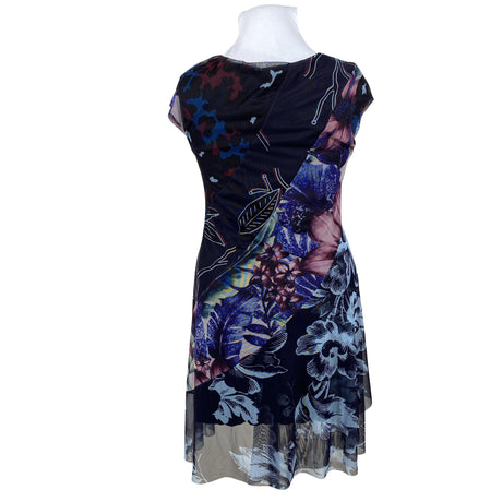 Unisex Desigual - Schiffon dress, size 42 - Blue (2)