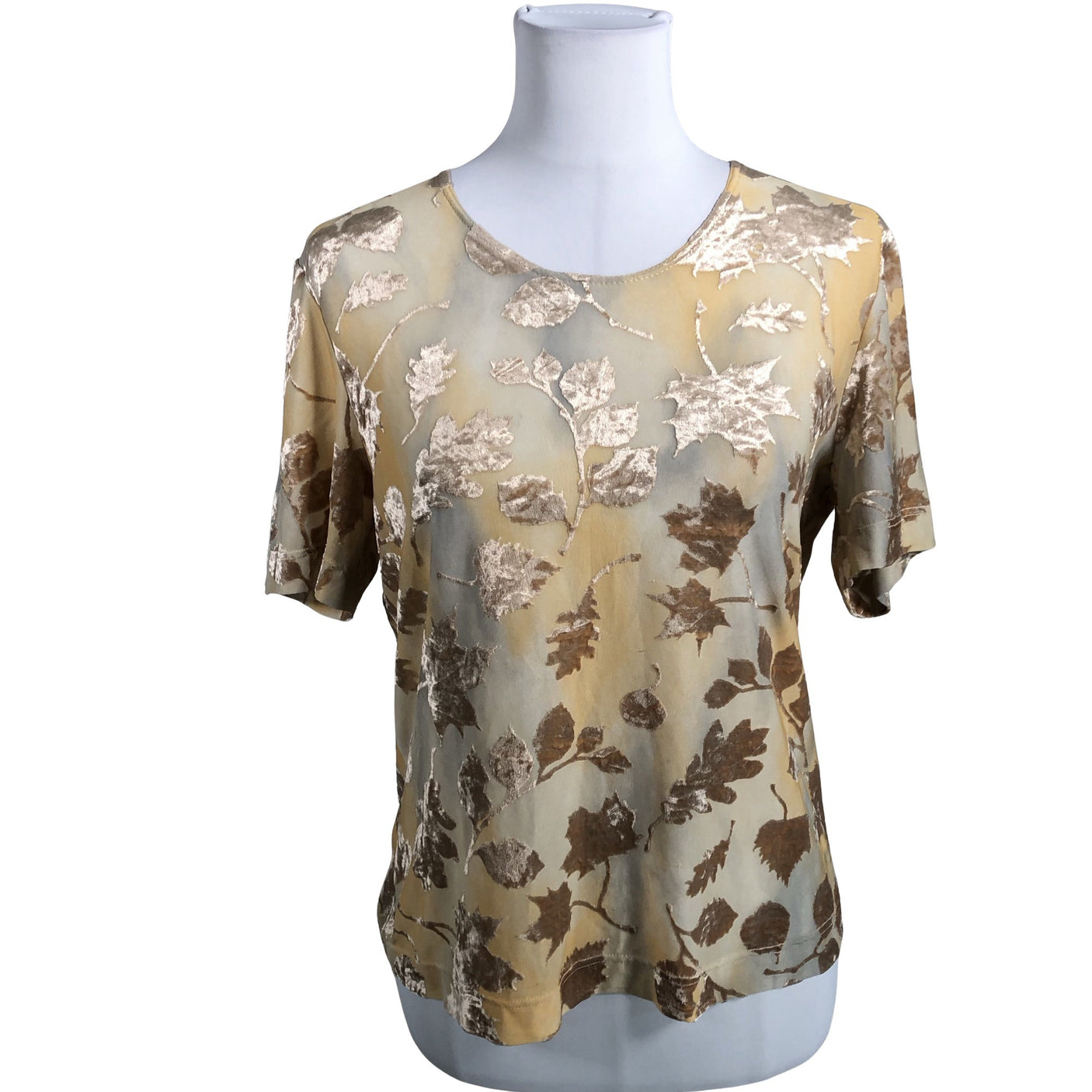 Unisex Voglia - Short-sleeved blouse, size 40 - Beige (1)