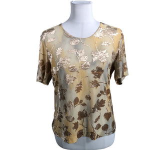 Unisex Voglia - Short-sleeved blouse, size 40 - Beige (1)