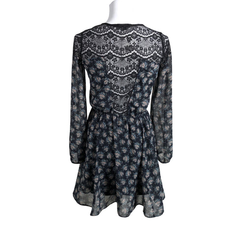 Unisex River Island - Schiffon dress, size 34 - Blue (2)