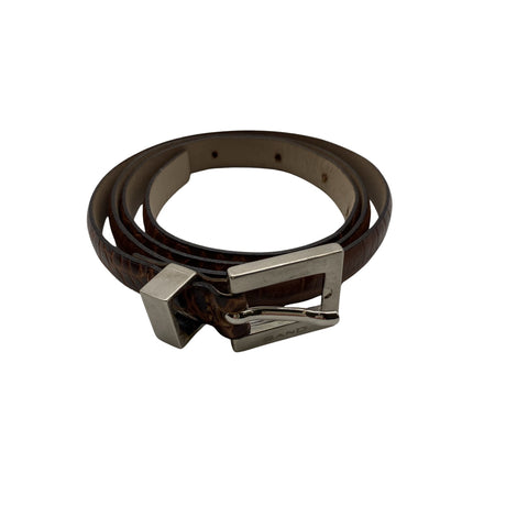 Unisex Sand - Leather belt, size Ei kokoa - Brown ()