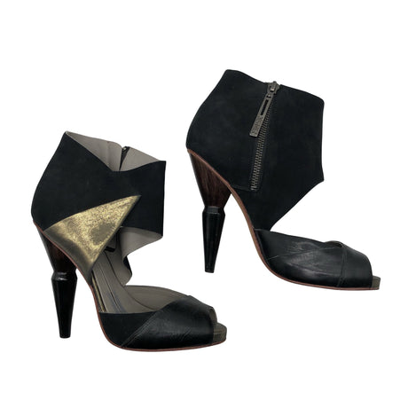 Unisex Finsk - Heeled sandals, size 38 - Black (2)