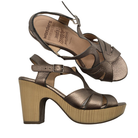 Unisex Wonders - Heeled sandals, size 37 - Brown ()