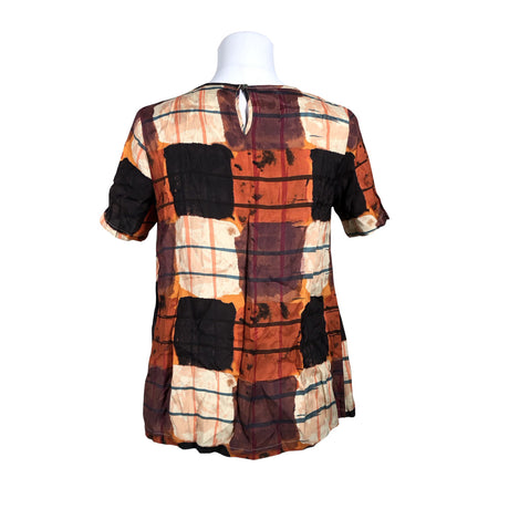 Unisex Esprit - Short-sleeved blouse, size 36 - Orange (2)