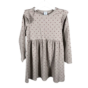 Unisex Polarn O. Pyret - Tricot dress, size 110 - 116 - Beige (1)