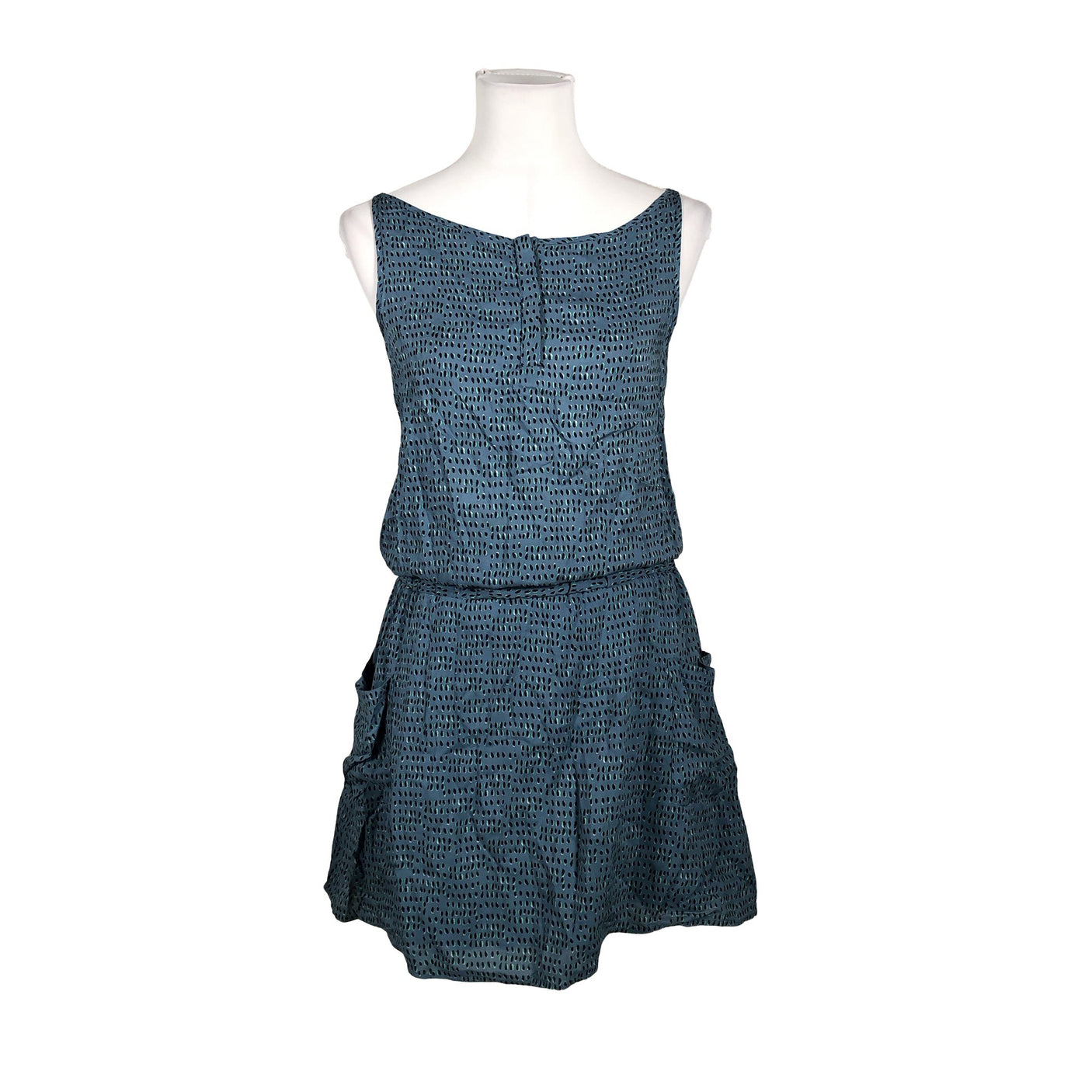 Unisex Naf Naf - Schiffon dress, size 36 - Blue (1)