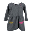 Unisex Papu - Tricot dress, size 98 - 104 - Gray ()