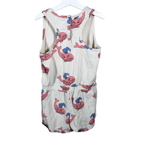 Unisex Mini Rodini - Overalls, size 140 - 146 - Natural white (2)