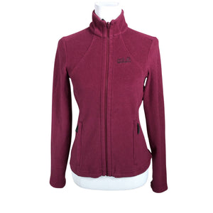 Unisex Jack Wolfskin - Fleece jacket, size 34 - Wine red (1)