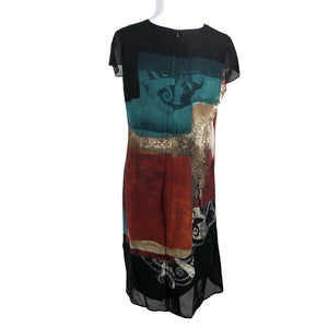 Unisex Modelia - Schiffon dress, size 40 - Black (2)