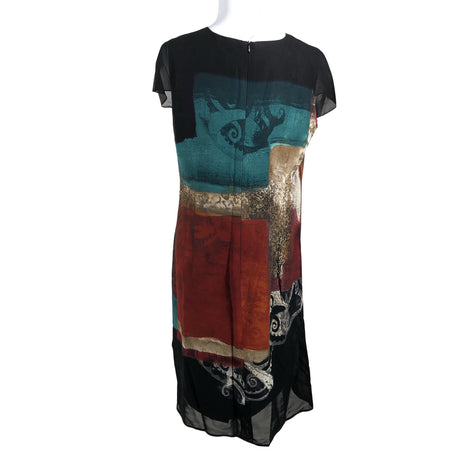 Unisex Modelia - Schiffon dress, size 40 - Black (2)