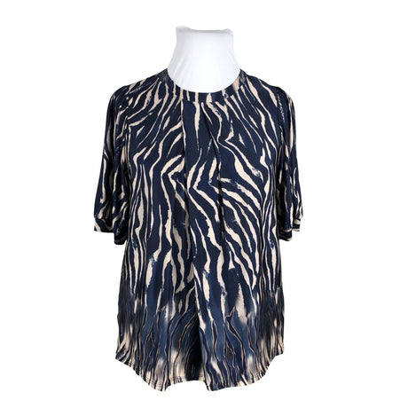 Unisex In Front - Short-sleeved blouse, size 44 - Blue ()