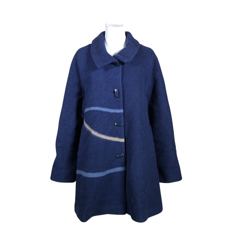 Unisex Aino - Wool coat, size 40 - Blue ()