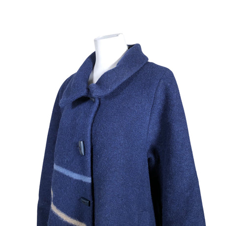 Unisex Aino - Wool coat, size 40 - Blue (2)