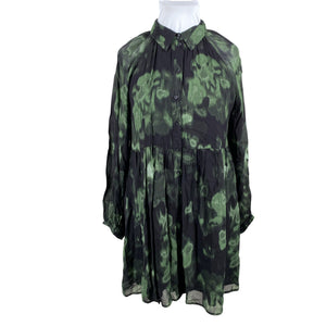 Unisex Selected - Schiffon dress, size 42 - Green (1)