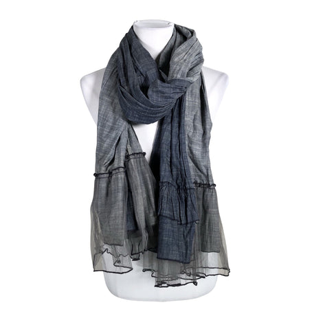 Unisex Plain Vanilla - Scarf, size Maxi - Blue ()
