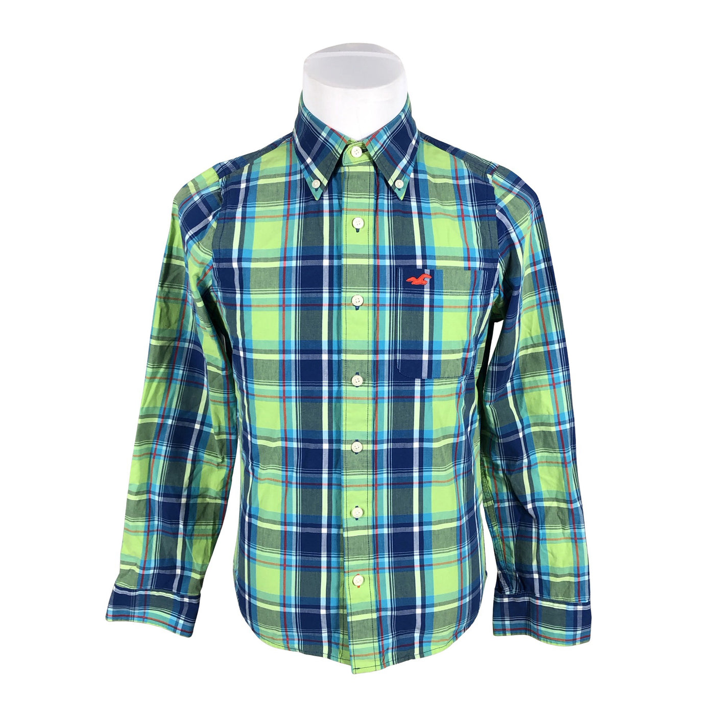 Unisex Hollister - Collared shirt, size S - Blue (2)