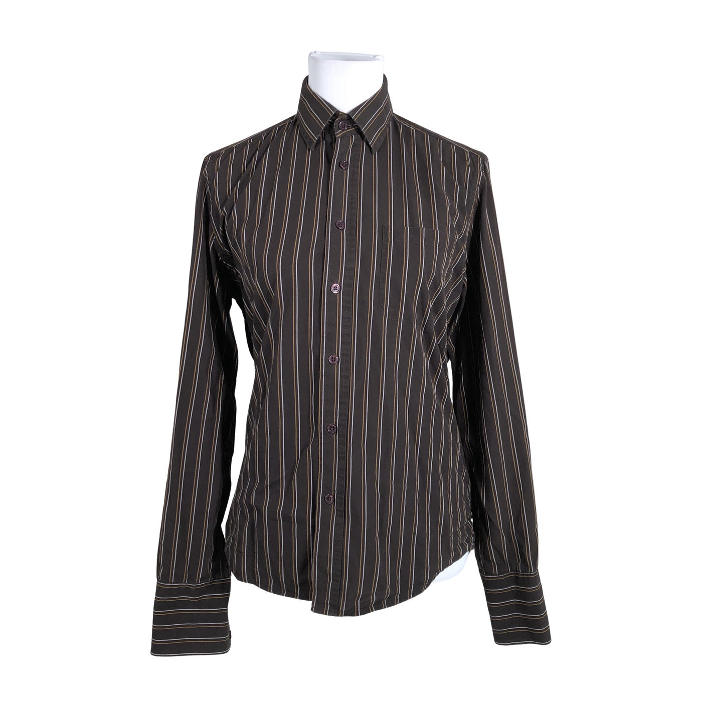 Unisex Poco Loco - Collared shirt, size 38 - Brown (1)