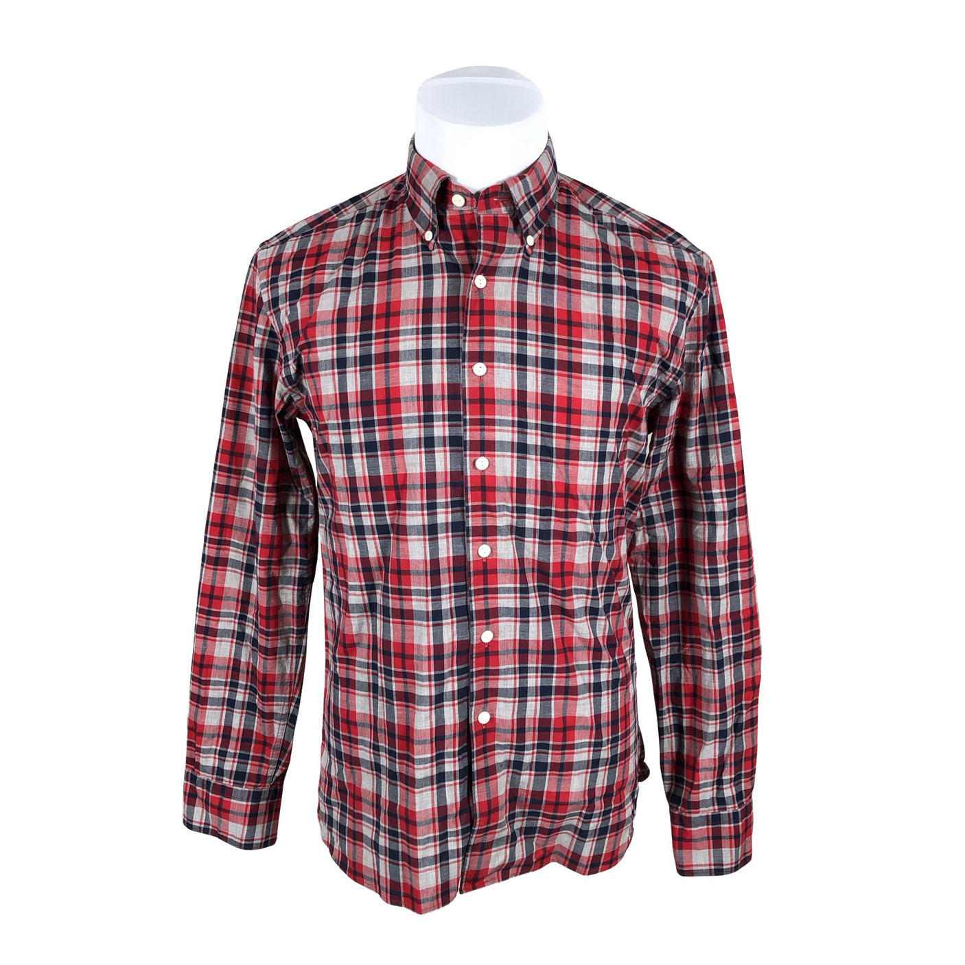 Unisex Selected - Collared shirt, size M - Red (2)