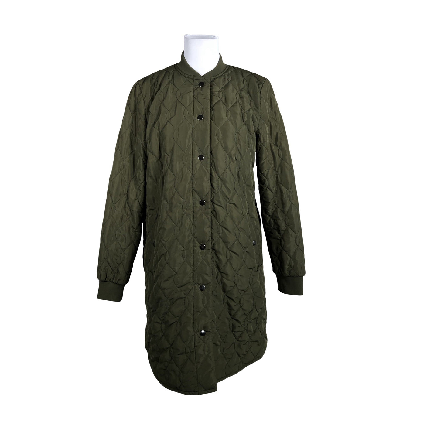 Unisex Kaffe - Quilted jacket, size 38 - Green (1)