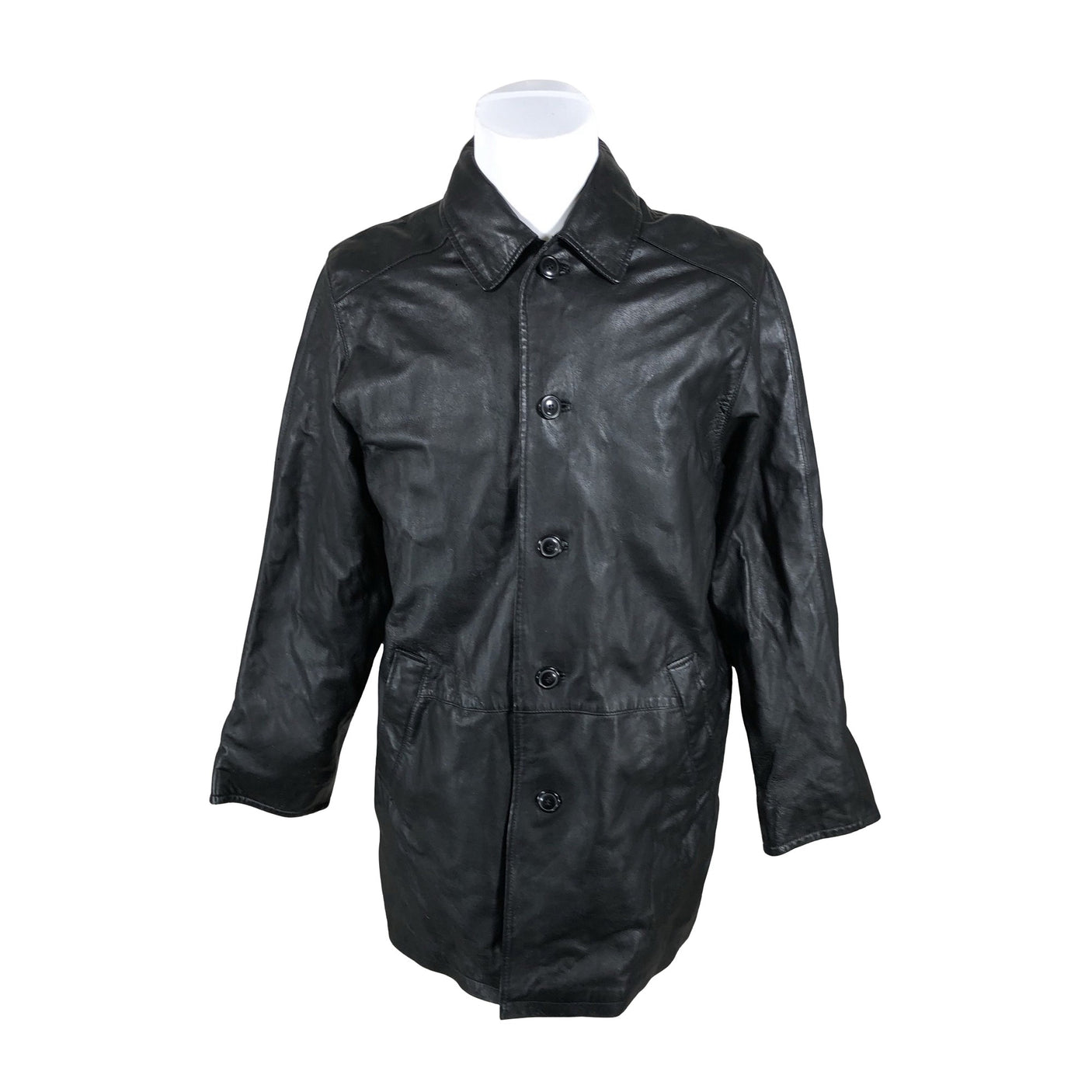Unisex Big-L - Leather jacket, size XL - Black (1)