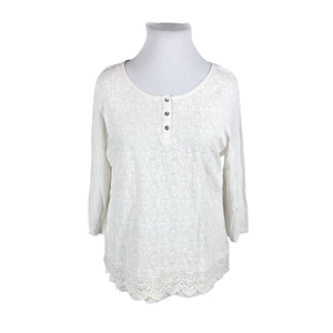 Unisex Luhta - Blouse, size 46 - Natural white (1)
